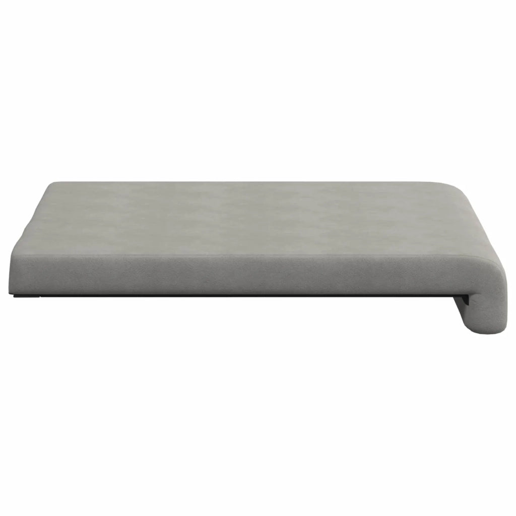Cuscino per panchina 4 pcs Microfibra Grigio Chiaro 42043130