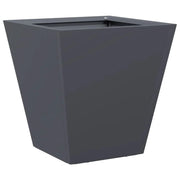 Fioriera rialzata per piante fiori terrazza giardino 30 x 30 x 30 cm acciaio antracite 02_0037483
