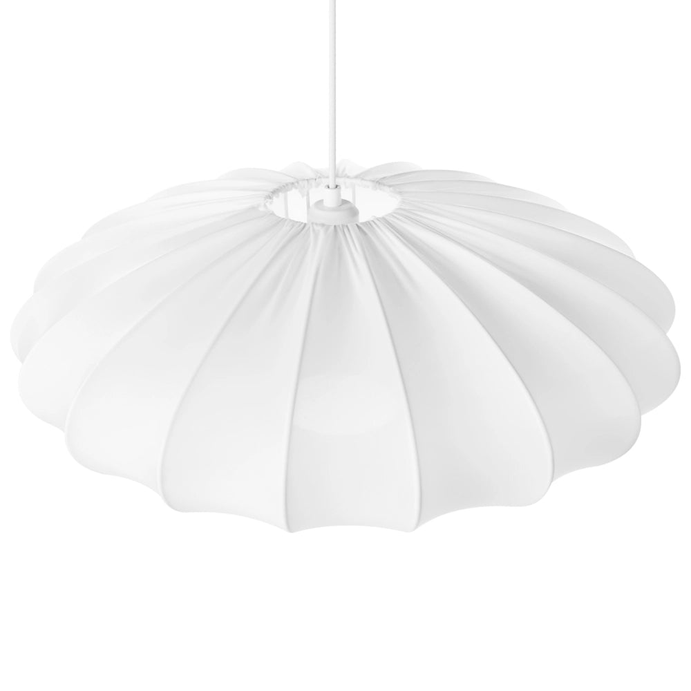 Lampada a sospensione con paralume in nylon bianco Design moderno Luce per il soggiorno
