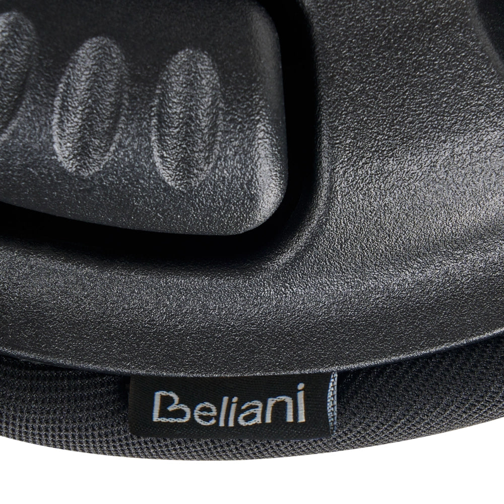 Sgabello in tessuto nero con struttura in metallo ad altezza regolabile mobili da ufficio