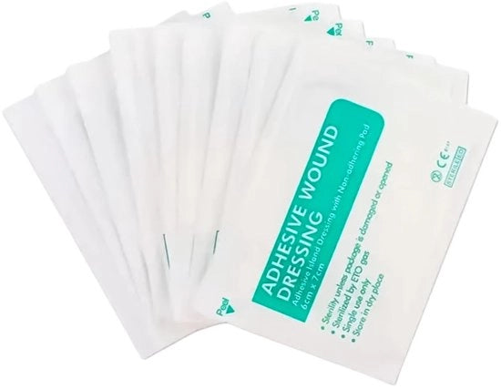Wond dressing 20 pezzi - Pannolani autoadesivi sterili - Adesivi per la cura della pelle - Per ferite/schegge - 6x7 cm - Bende per ferite