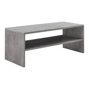 [en.casa] Tavolino da Caffè 100 x 40 x 40 cm Tavolino da Salotto con 1 ripiano Tavolino Basso - Effetto Cemento