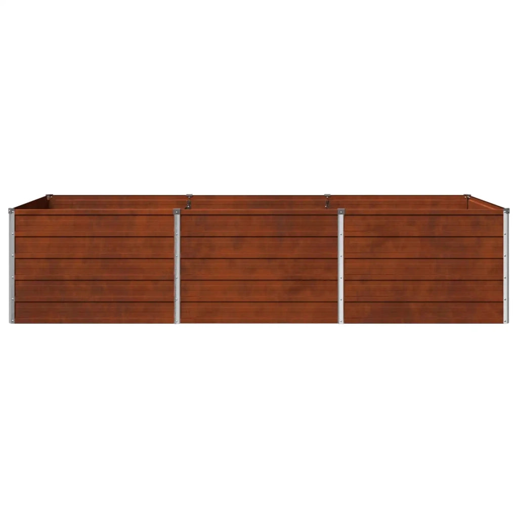 Letto rialzato da giardino Ruggine 240 x 80 x 55 cm cartone 8006413