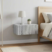 Mobiletto da notte a muro 2 pcs Grigio Sonoma 49 x 34,5 x 20 cm 898458
