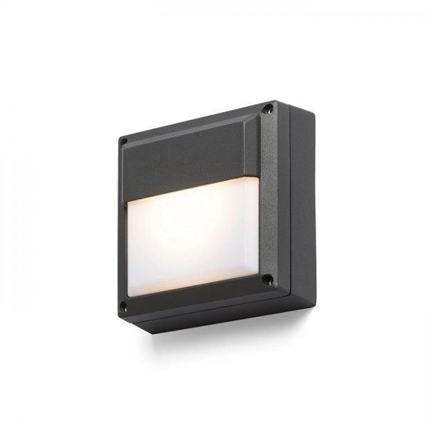 Lampada plafoniera applique DELTA 145 da parete grigio antracite  230V GX53 9W IP54