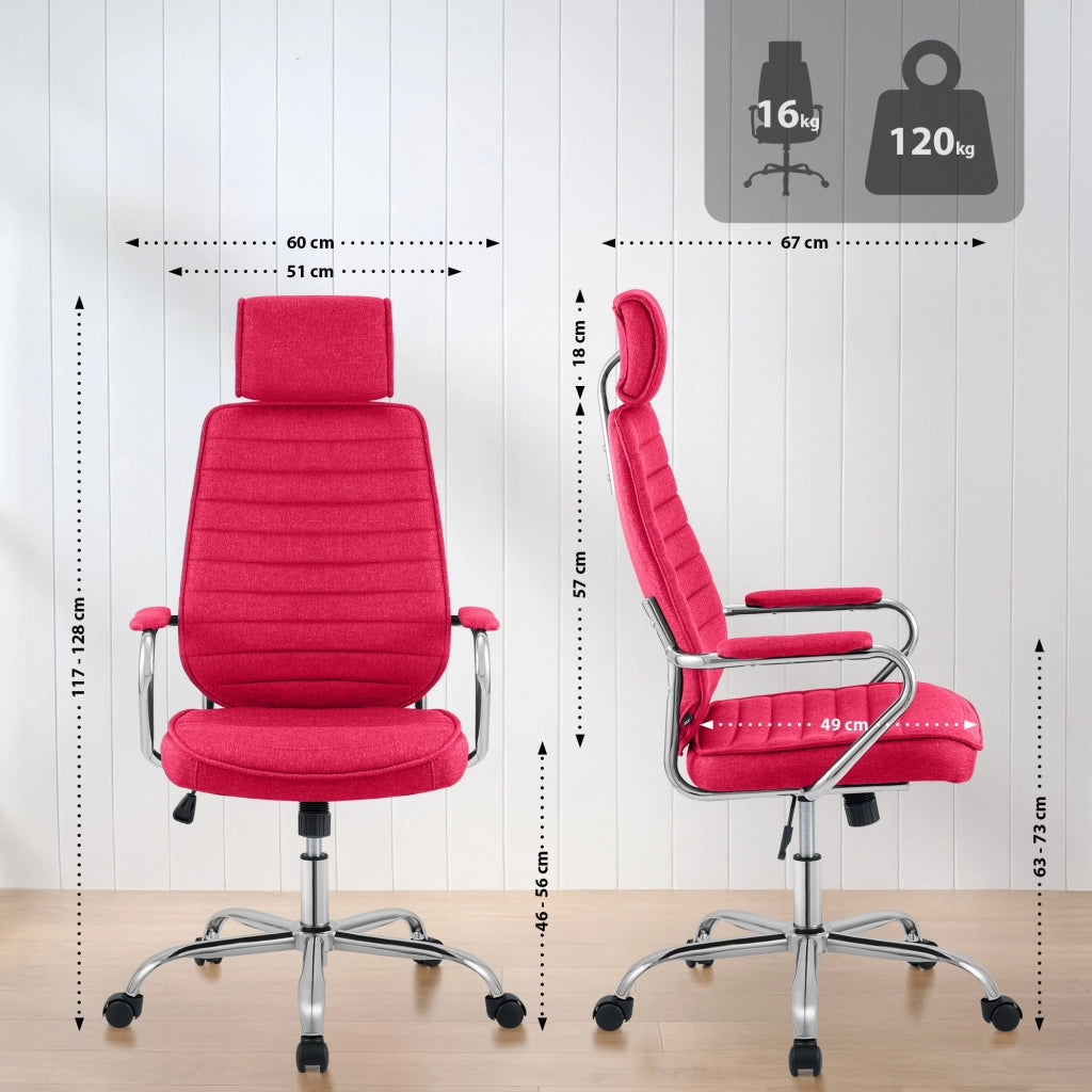 Sedia da ufficio in tessuto Rako 4