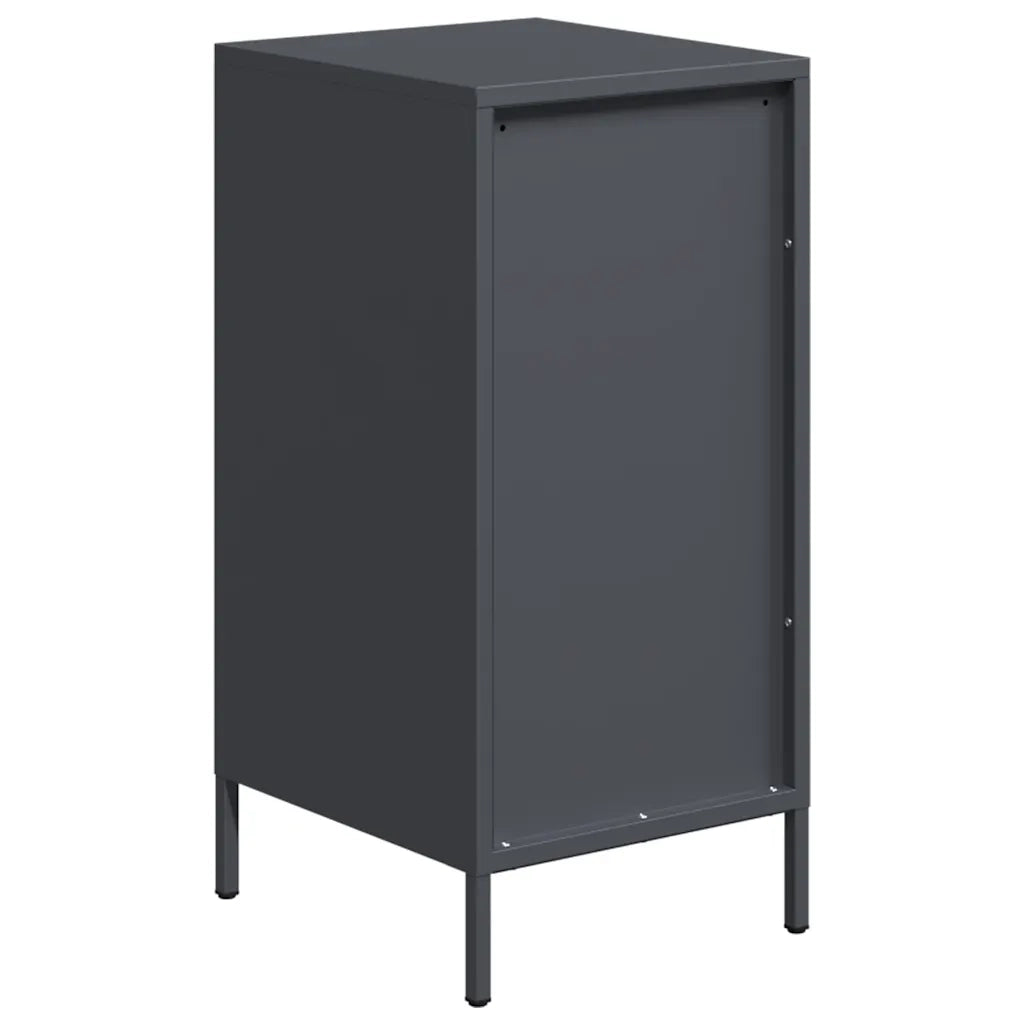Credenza-Buffet-Armadio da cucina Antracite 35x39x73,5 cm in Acciaio Laminato a Freddo 449466