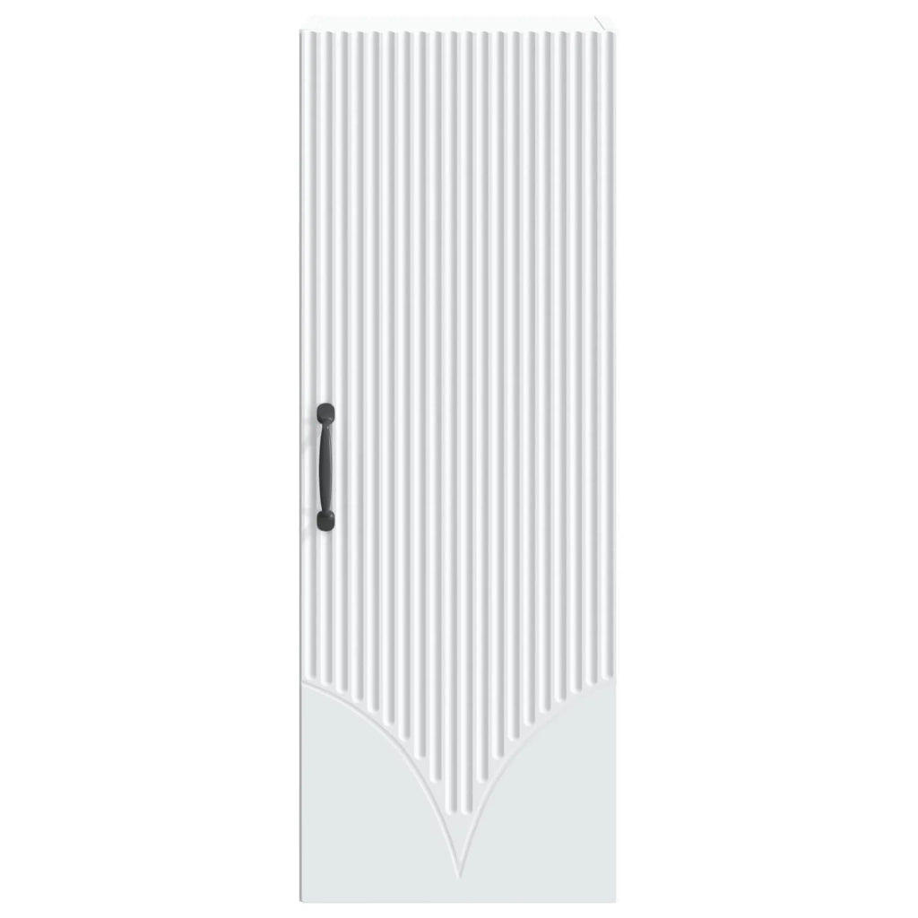 Mobiletto a muro Bianco 33 x 34,5 x 90 cm Legno ingegnerizzato 898925