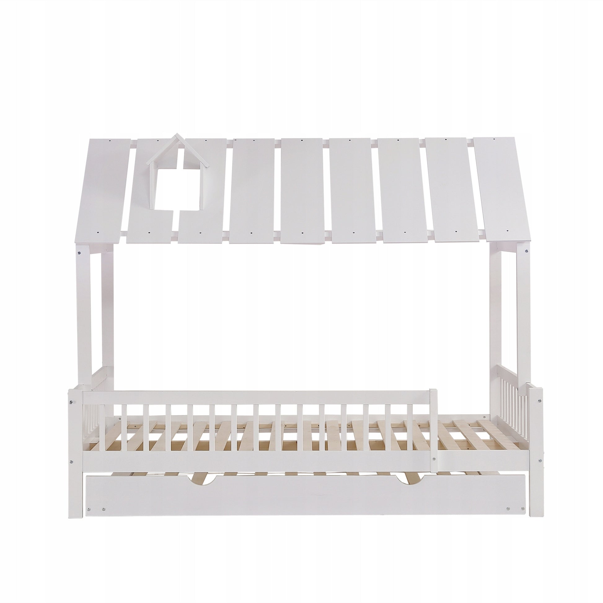 Letto singolo con cassetto e testiera - Xylo - 120x200 - Bianco