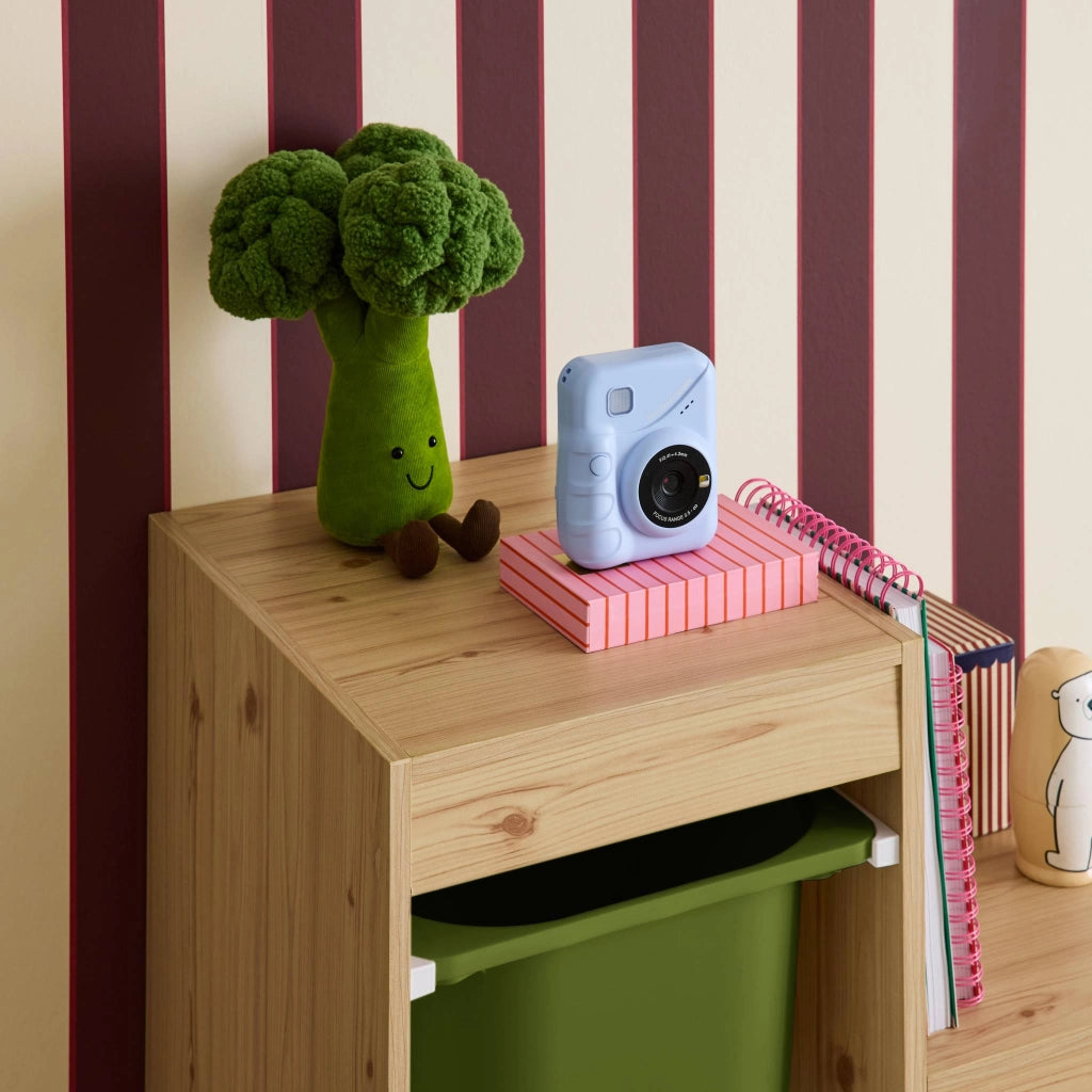 Mobile contenitore per bambini a scala con 6 contenitori, verde kaki