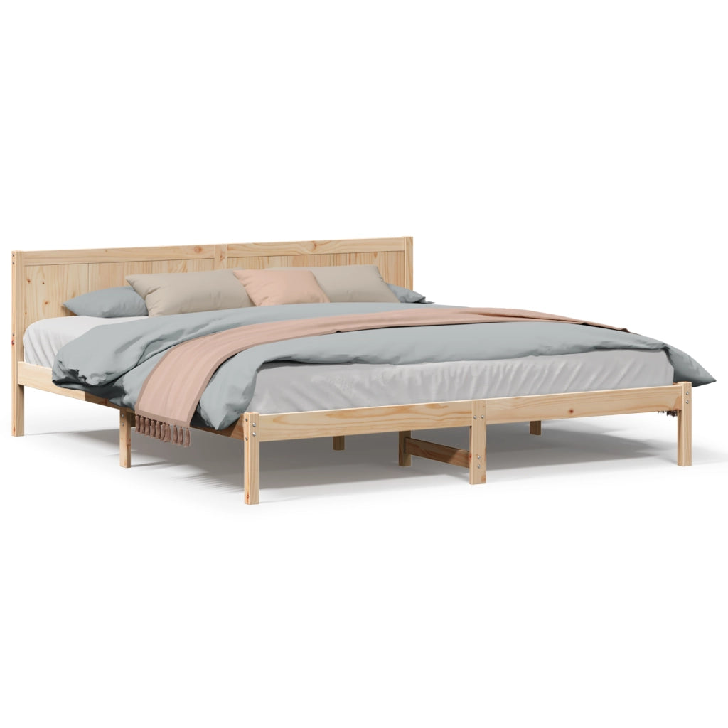 Struttura Letto in Pino Legno naturale Legno massello di pino