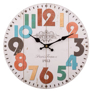Orologio da parete in legno bianco d34x2h
