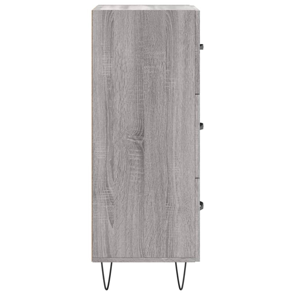 Buffet credenza cassettiera armadio mobile contenitore organizer cucina soggiorno Sonoma 34,5 x 34 x 90 cm legno ingegnerizzato grigio 02_0036340