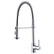 RUBINETTO MISCELATORE MONOCOMANDO PER LAVELLO CON DOCCETTA ESTRAIBILE SERIE BELLATRIX 3/8