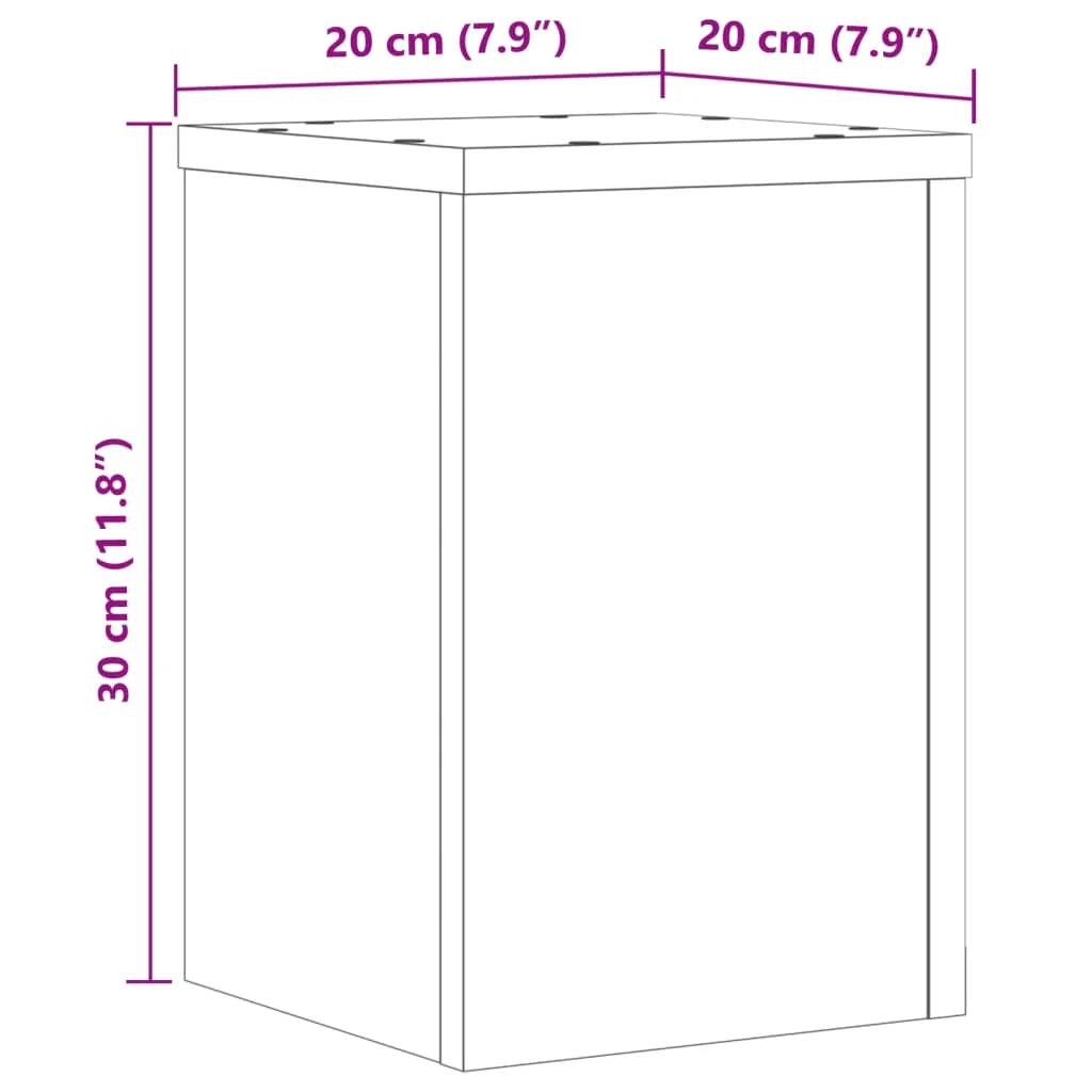 Portavasi mobili per fiori set da 2 legno ingegnerizzato grigio 02_0045329