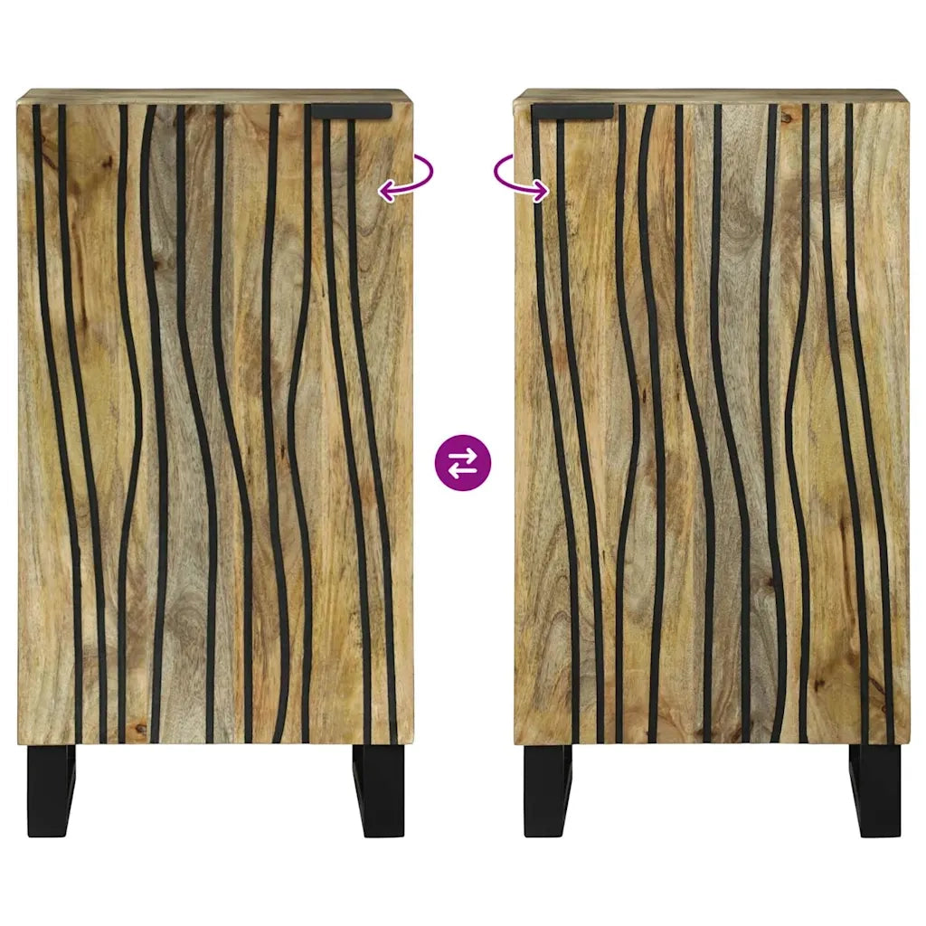 Credenza | Sideboard Marrone 40 x 33 x 75 cm legno massello di mango
