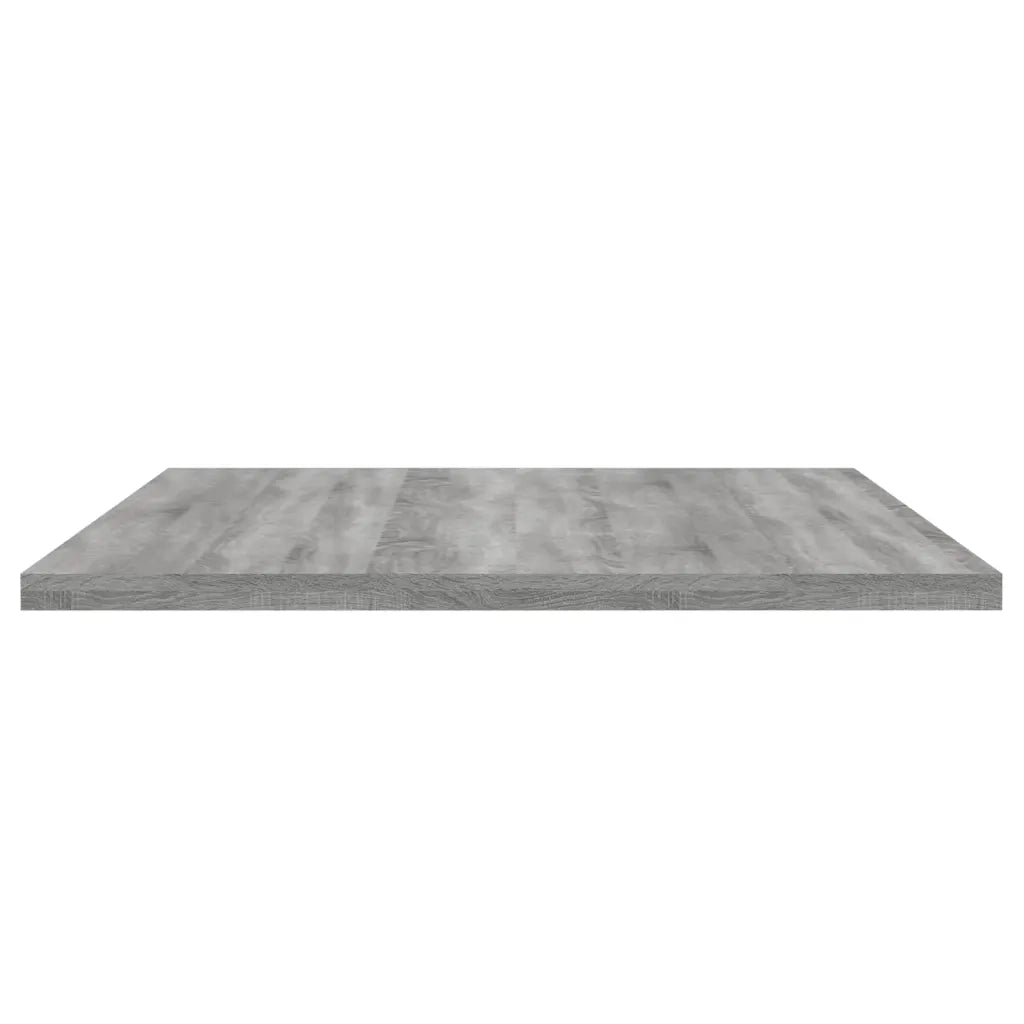 Mensole Parete 4pz-Set di 4 Scaffale a parete Grigio Sonoma 80x40x1,5cm Legno Multistrato