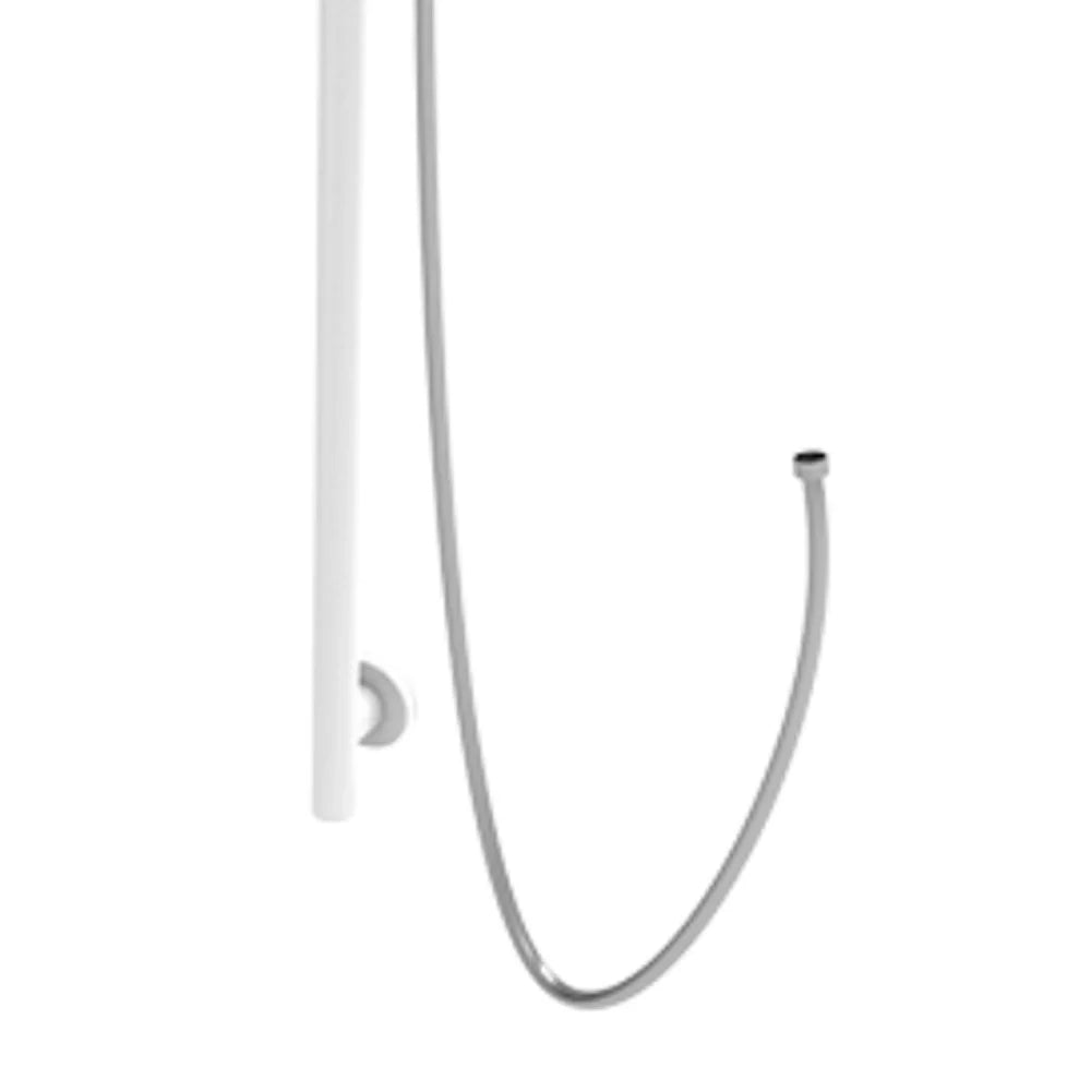 Saliscendi doccia verticale 120 cm bianco - Serie - Nylon