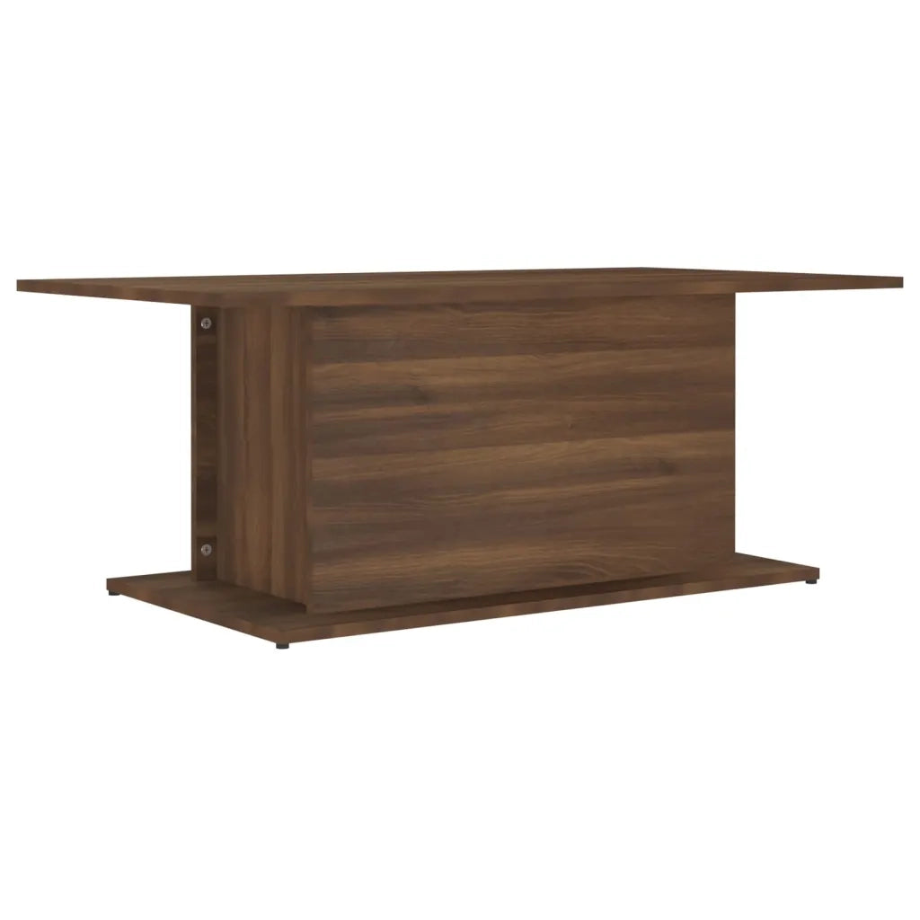 Tavolino da Salotto-Tavolino da soggiorno-Tavolo Rovere Marrone 102x55,5x40 cm in Truciolato