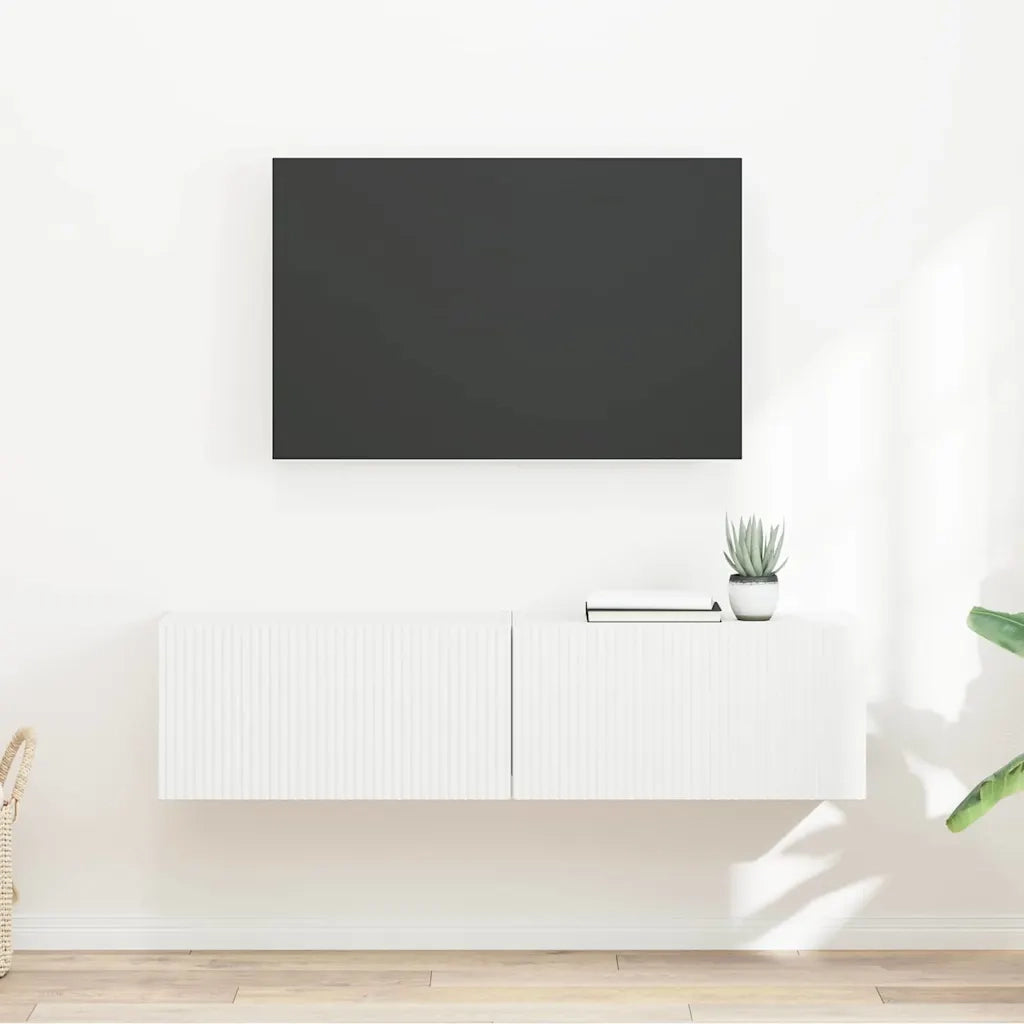 Mobile TV da parete 2 pcs Bianco 60 x 31 x 29,5 cm