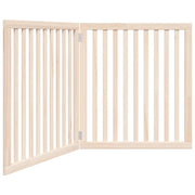 Cancello per Cani Pieghevole 2 Pannelli 160 cm Legno di Pioppo CFW3791294