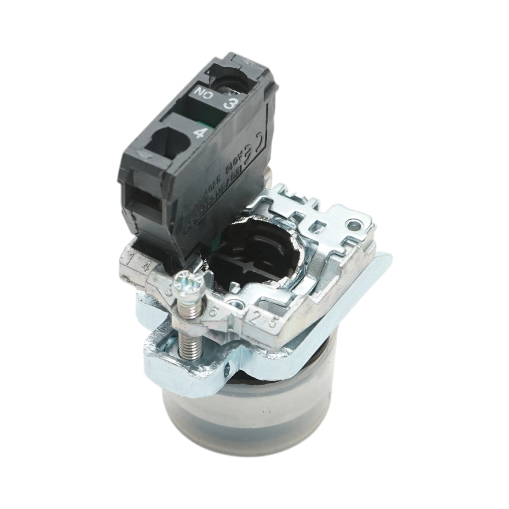 Pulsante di comando nero con cappuccio protettivo 22 mm, 1NO, TB4-BP21, IP65 Breckner Germany