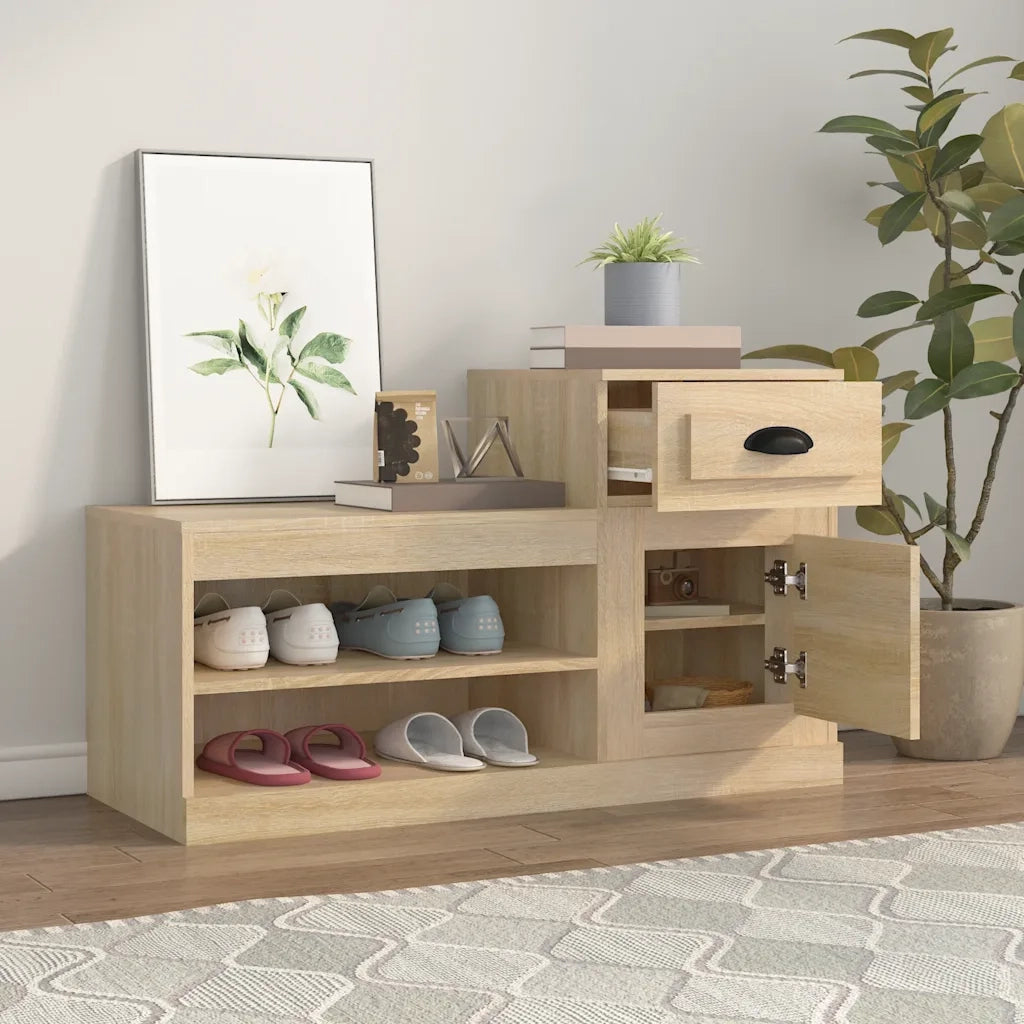 Scarpiera | Mobile per scarpe Rovere Sonoma 100x42x60 cm in Legno Multistrato