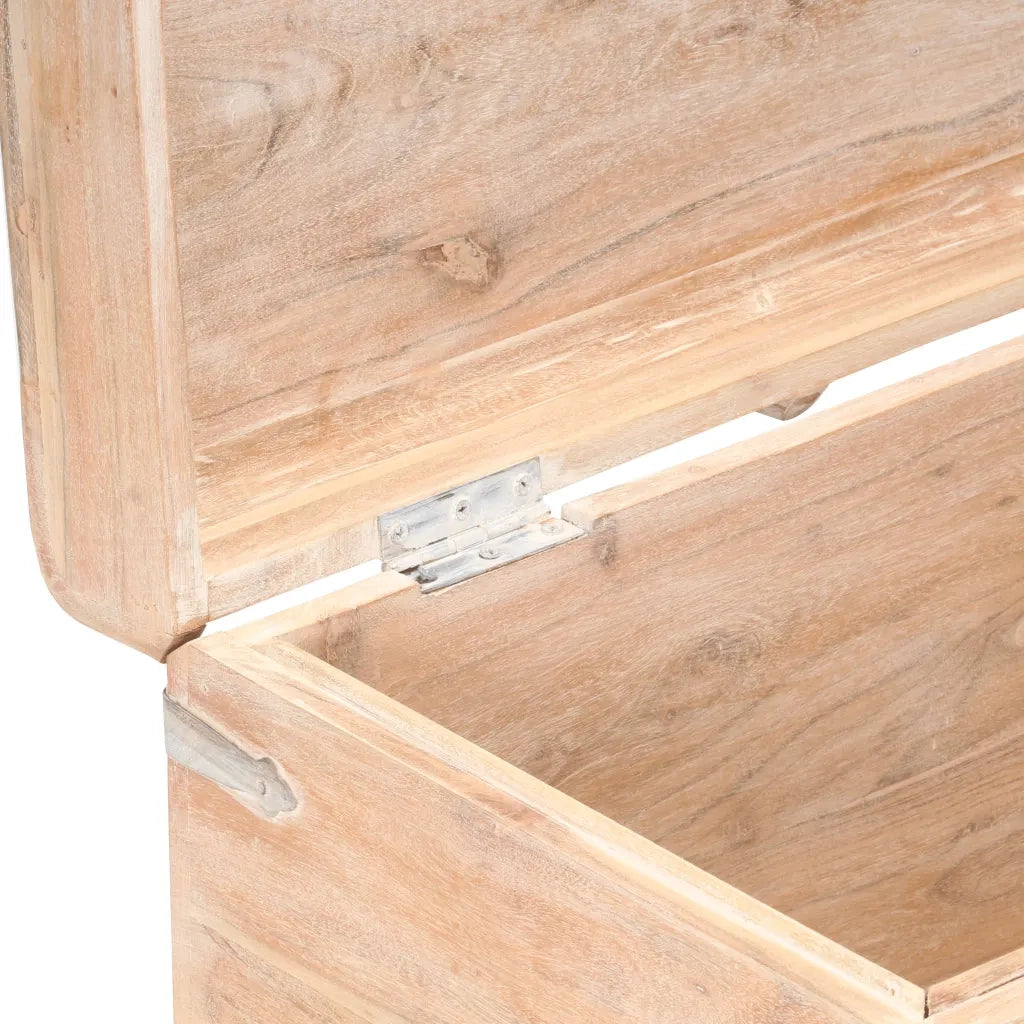 Baule 90x40x40 cm in Legno Massello di Acacia cod mxl 37168