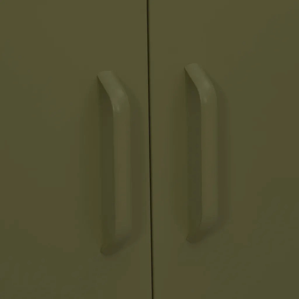 Armadietto Verde Oliva 80x35x101,5 cm in Acciaio 336153