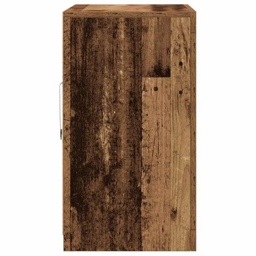 Madia LED 2 pcs Legno vecchio 41 x 37 x 67 cm Legno multistrato 863019