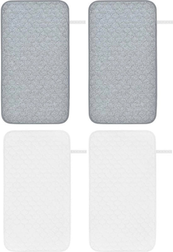 Set di 4 assorbenti per lettino e passeggino - Impermeabili e lavabili