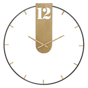 Orologio da Parete VKH243, Nero, Metallo, 60x4,5x60 cm