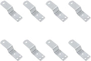 Accessori per serrature - Barre di sicurezza 4 pezzi - Appiattimento Z - Sostegni metallici a caduta aperta - Rafforzamento porta sicurezza - Hanger per attrezzi - Materiale di alta qualità - Appiattimenti angolari