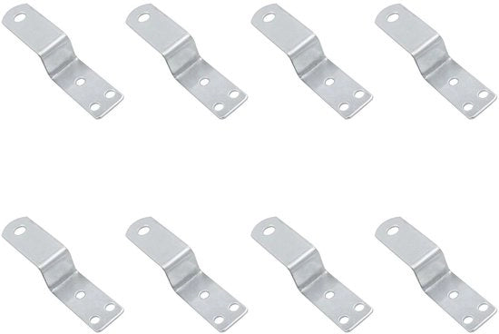 Accessori per serrature - Barre di sicurezza 4 pezzi - Appiattimento Z - Sostegni metallici a caduta aperta - Rafforzamento porta sicurezza - Hanger per attrezzi - Materiale di alta qualità - Appiattimenti angolari