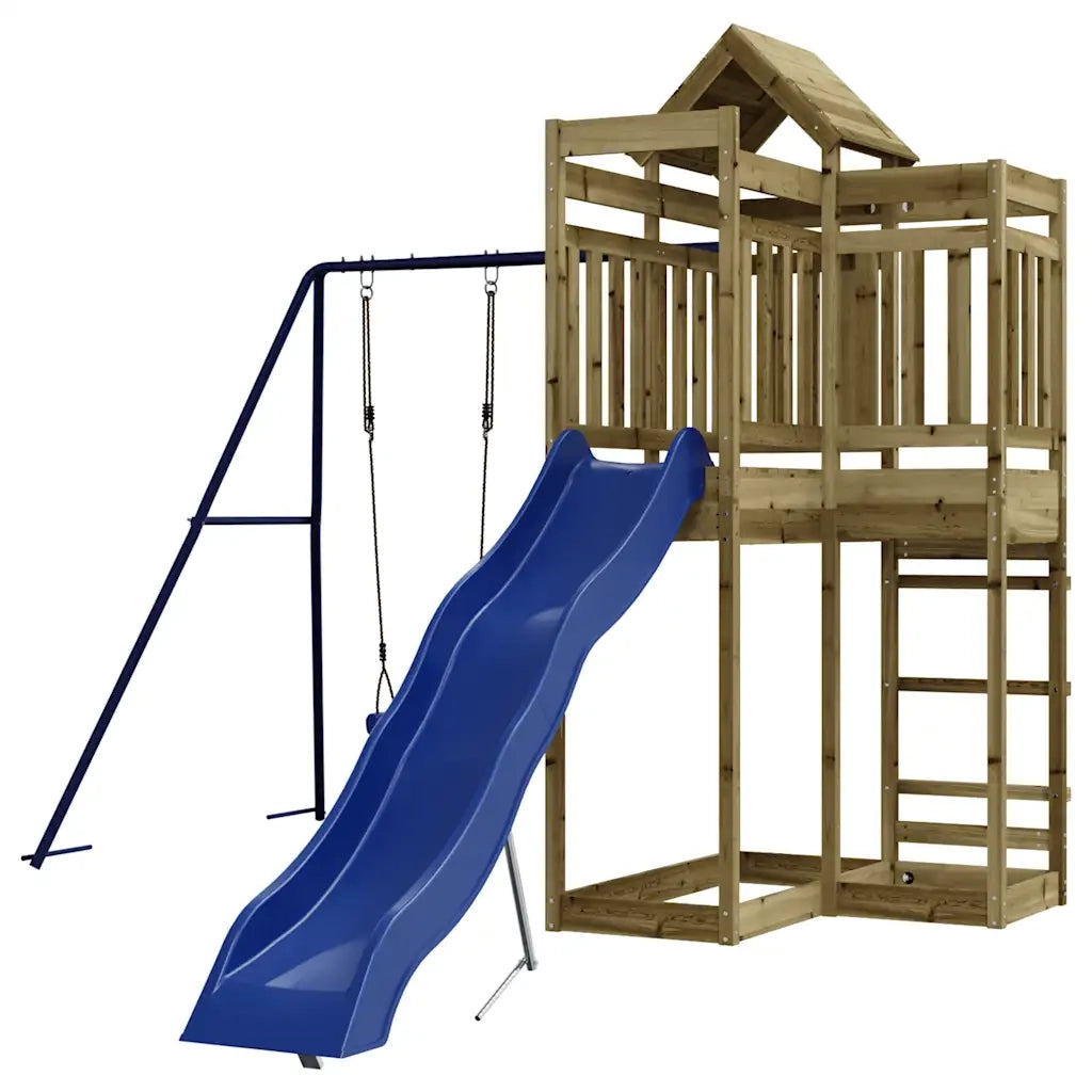 Set da Gioco da Esterno in Legno di Pino Impregnato 3156885