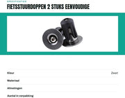 Supporti sterzatura di alta qualità - Antiscivolo - Leggeri - Duraturi - Adatti per diametro sterzo 17,5-21,9 mm - Supporto sterzatura