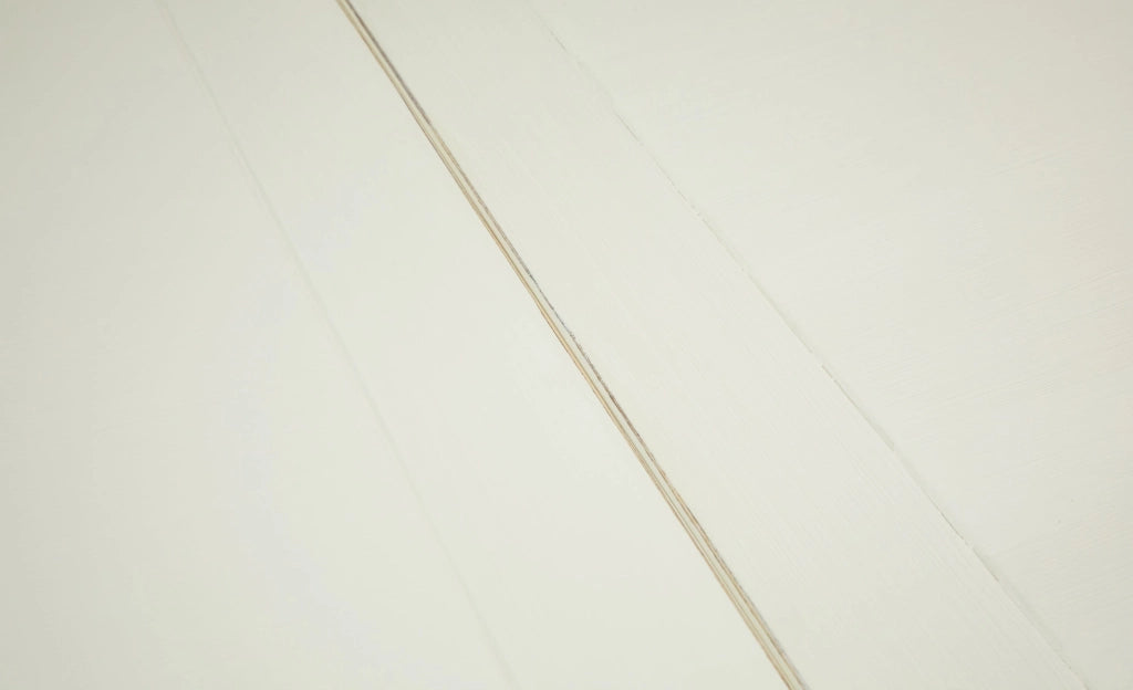 Biscottini Tavolo allungabile Country in legno massello di tiglio finitura bianca anticata L160xPR90xH80 cm. Made in Italy