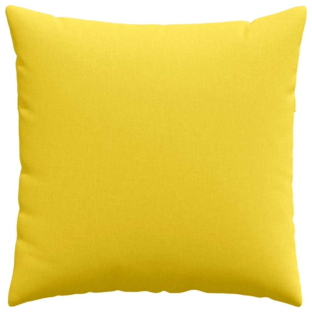 Cuscini da Divano 2 pcs Giallo Chiaro 60 x 60 cm Tessuto