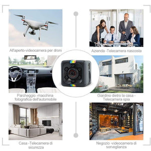 Mini Videocamera Nascosta 1080P HD con Visione Notturna Micro Telecamera