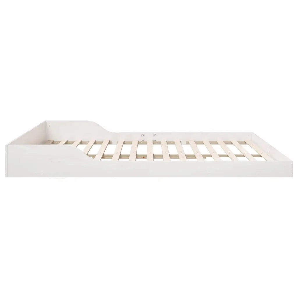 Struttura del letto Bianco 200 x 210 cm Pino massello