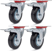 Ruote per mobili pesanti / Ruote per carrello per mobili - Ruote pesanti in gomma - Ruote a rotelle pesanti / Ruote per trasporto - 100kg