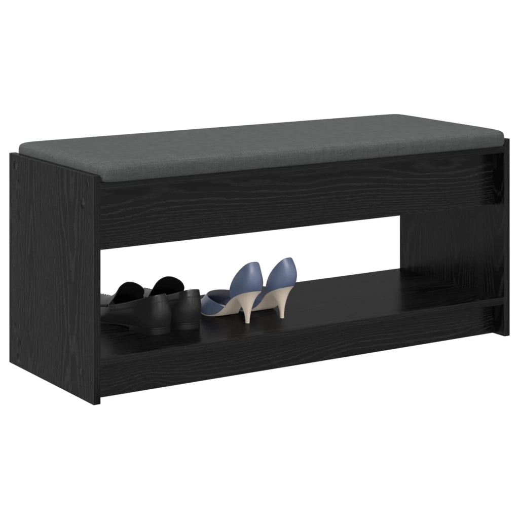 Panca per ingresso Rovere Nero 103 x 38 x 45 cm 891585