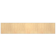 Tappeto del soggiorno | Tappeto Rettangolare Natura Chiaro 80x400 cm in Bamb¨´