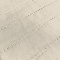 Copridivano Trapuntato con Penisola Destra Seduta 290 cm in Microfibra Panna