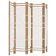 Divisorio Ambienti 5 Pannelli-Set di 5 pannelli Paravento Pieghevole 200 cm Bambﾨﾴ e Tela