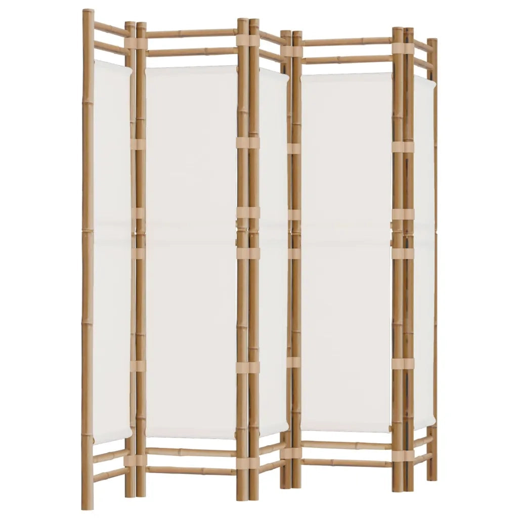 Divisorio Ambienti 5 Pannelli-Set di 5 pannelli Paravento Pieghevole 200 cm Bambﾨﾴ e Tela