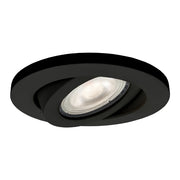 Faretto incasso Lagos tondo orientabile GU10 nero Light
