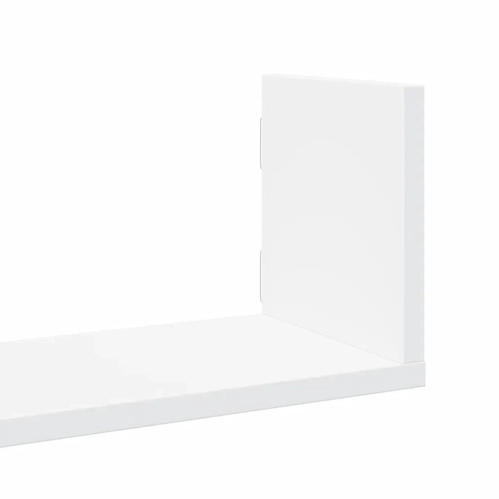 Mensole a Muro 3 pz Bianche 58x18x18 cm in Truciolato 853281