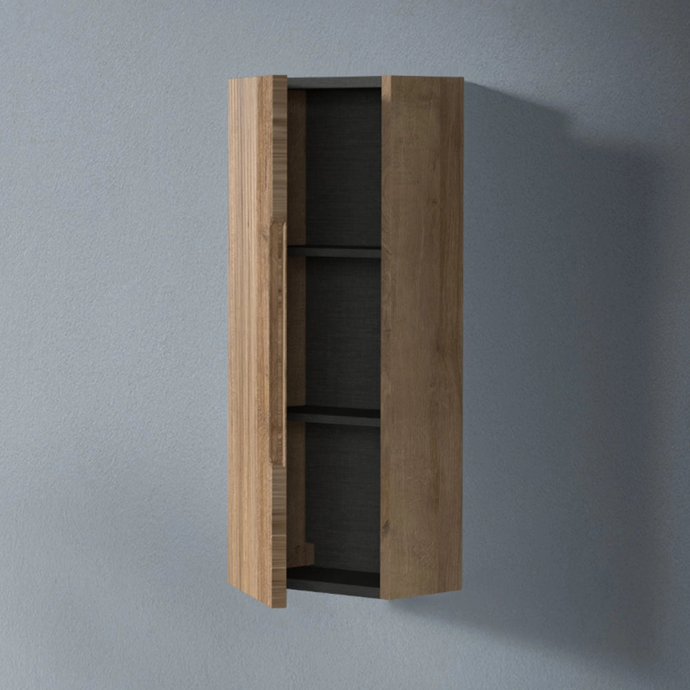 Pensile bagno sospeso H 75 cm rovere cannettato reversibile Rigo