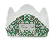 Portatovaglioli da Tavola in Ceramica Decoro Agadir Verde